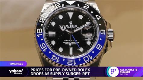 used rolex prices dropping